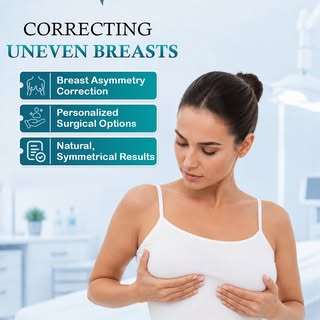 Uneven breasts can affect both comfort and confidence. Breast Asymmetry Correction at Dr. Sakhiya’s 