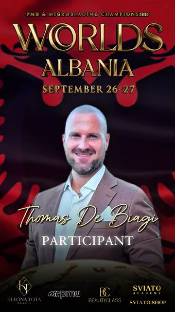 PJESËMARRËS: THOMAS DE BIAGI @trico_rsm ✨
Kategoria: Trikopigmentim

Pasioni është motori i punës së