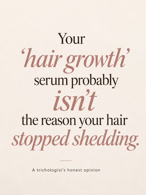 Hair growth serums are everywhere right now.

Redensyl. Peptides. Rosemary. Caffeine. Fifteen other 