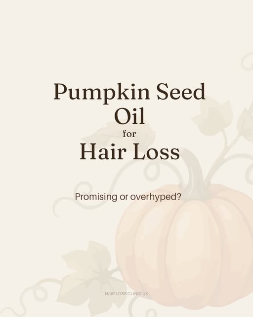 Pumpkin seed oil is having a moment in the hair-loss world.

The claim?

That it can block DHT, redu