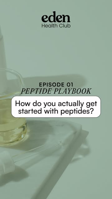 Peptide-curious but have NO idea where to start? 👀 Comment PEPTIDES and we’ll send you the link to 
