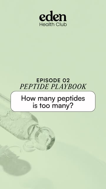 PEPTIDE PLAYBOOK 101: EP. 02

Let’s talk peptide stacking.
The goal isn’t to throw 4 or 5 peptides a