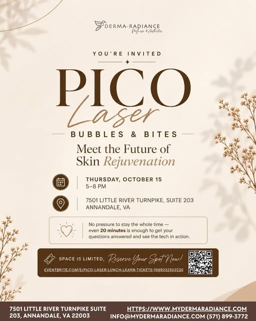 ✨ Pico Laser Bubbles and Bites: Meet the Future of Skin Rejuvenation

Join us for an evening at Derm