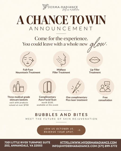 ✨ A chance to win your next glow.

Join us for Bubbles & Bites: Meet the Future of Skin Rejuvenation