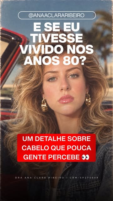 Se eu tivesse vivido nos anos 80, aparentemente teria vindo com um cabelão incluso 😍

Mas a trend m
