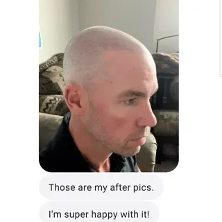 Always amazing to get texts from clients expressing how happy they are! This man came in from Canada