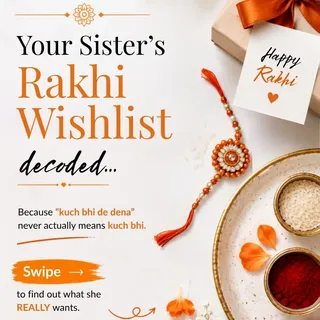 This Rakhi, skip the predictable gifts and make her self-care wishlist a reality. ✨

Because she des