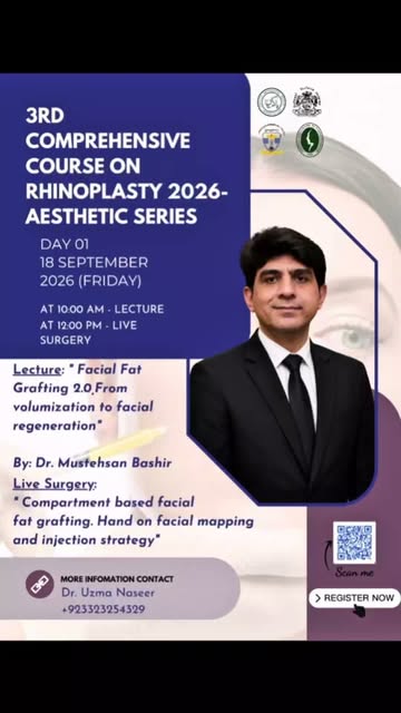 Honoured to be part of the 3rd Comprehensive Rhinoplasty Course 2026 in Bahawalpur, contributing to 