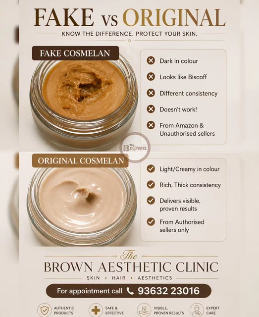### ✨ Fake vs Original — Your Skin Deserves Authenticity

When it comes to professional skincare, **