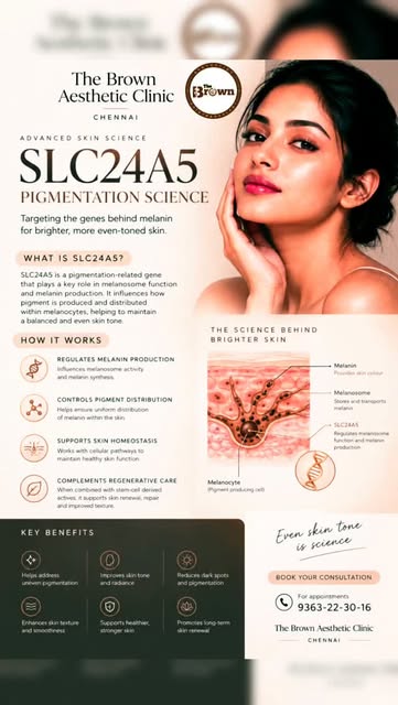 ✨ SLC24A5 – Advanced Skin Brightening Science ✨

Not all skin-lightening treatments work in the same