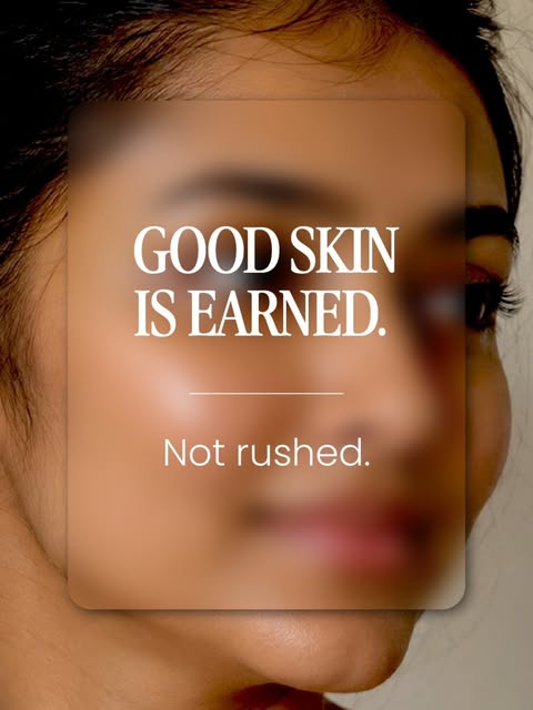 Results aren't instant. They're earned through consistency, the right plan, and skin given enough ti
