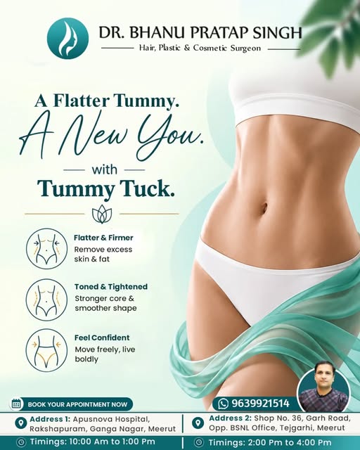 Achieve a flatter, firmer abdomen with tummy tuck surgery.
Redefine your shape and step forward with