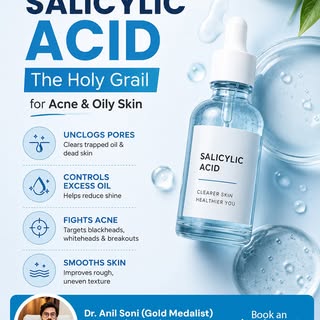 Tired of stubborn breakouts and oily skin? Meet your new skincare hero: Salicylic Acid! ✨

Salicylic