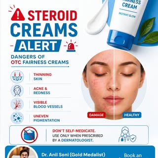 🚨 STEROID CREAM ALERT: Is your fairness cream secretly damaging your skin? 🚨

Many over-the-counte