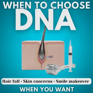 Hair fall bothering you?
 Skin concerns not improving?
 Smile holding you back?
That’s when you choo