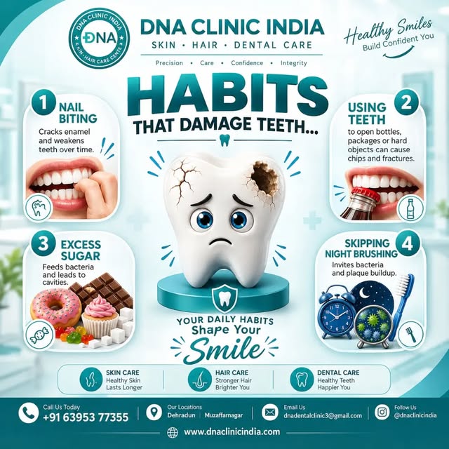 🦷😬 Aapki daily habits hi decide karti hain aapki smile ka future!

Kya aap bhi ye galtiyan karte h