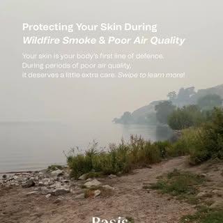During periods of poor air quality, microscopic particulate matter from wildfire smoke can settle on