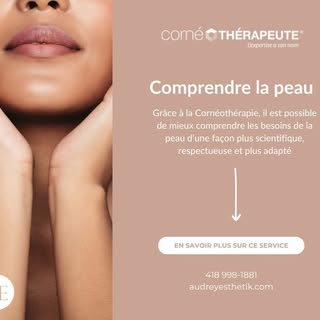 Pourquoi la Cornéothérapie fait toute la différence?✨ 

Chaque peau est unique. C'est pourquoi j'ai 