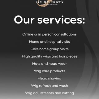 We're more than just wigs! 💇‍♀️

From online consultations to hospital visits, we've got you covere