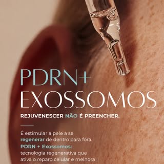 Rejuvenescer não é preencher. É estimular a pele a se regenerar.

A combinação de PDRN + Exossomos a