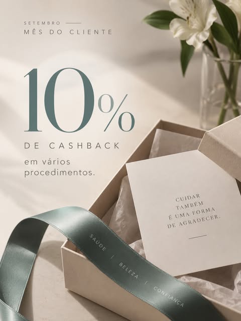Setembro é o mês de celebrar quem confia no meu trabalho.

E, para agradecer esse carinho, preparei 