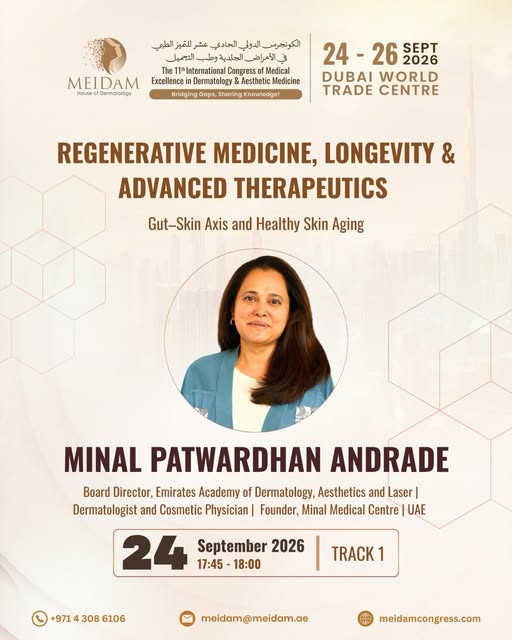 What role does the gut–skin connection play in maintaining healthy skin as we age?

Join Minal Patwa