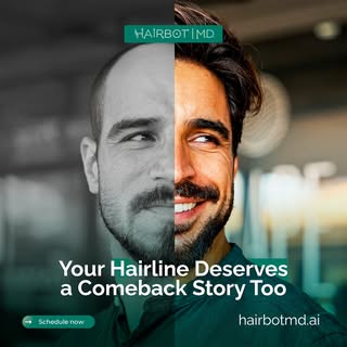 Your hairline deserves a comeback too. 💇‍♂️✨

If thinning hair or a receding hairline has been hold