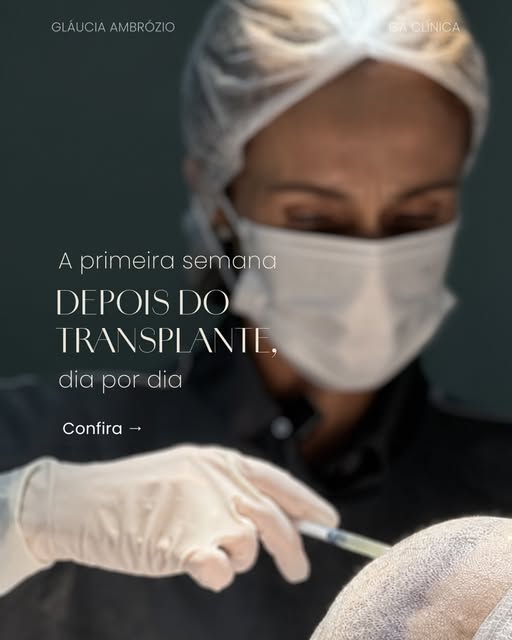 O medo mais comum de quem pensa em transplante capilar é como será a primeira semana depois dela.

N
