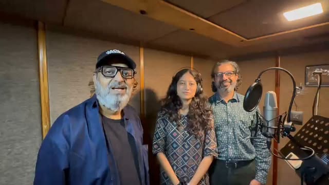 A wonderful experience with a great music director Navin Sharma ji, for the first time at the record
