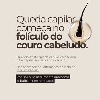 Você sabia que a verdadeira queda capilar deixa um “sinal” no próprio fio? 🔍

Muitas pessoas confun