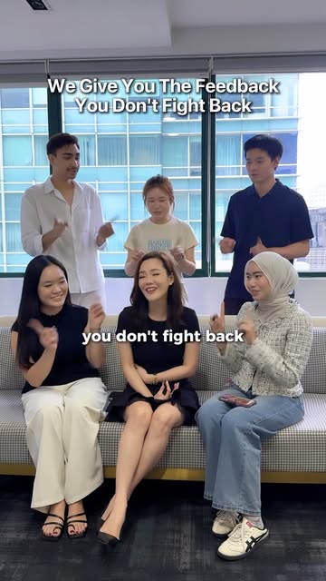 We give feedback, you don’t fight back 😂