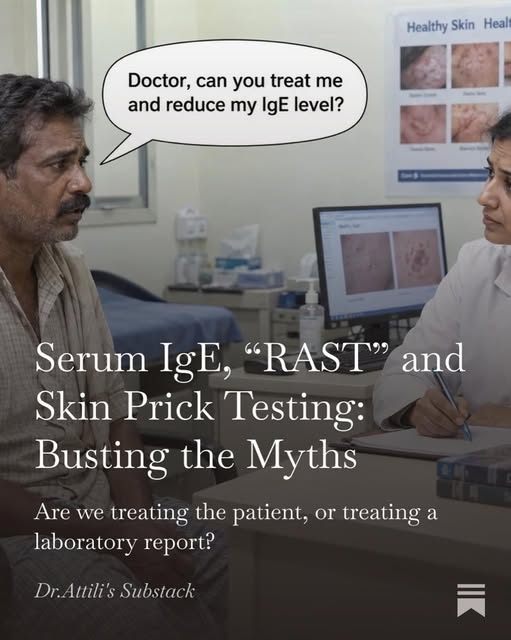 A positive allergy test does not always mean you are allergic.

Specific IgE and skin-prick tests of