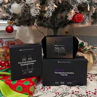 ✨ Holiday-ready skin starts under the tree. Grab one of our limited-edition SkinCeuticals gift sets—
