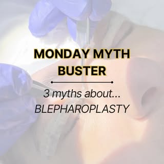 Think you know blepharoplasty? 👀

Let’s clear up a few common misconceptions…

❌ 𝗠𝗬𝗧𝗛: 𝗕𝗹𝗲𝗽
