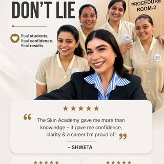 Reviews don’t lie. ✨

The real measure of The Skin Academy is the confidence our students walk away 