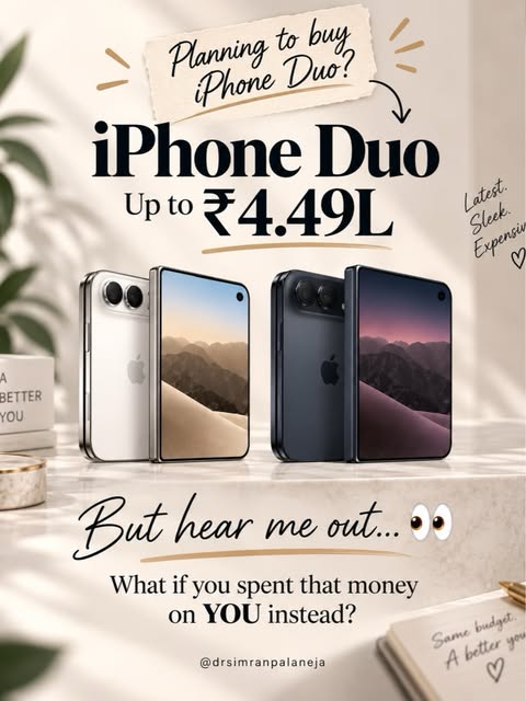 Priorities. We all have them. Choose your upgrades wisely.

#iphoneduo #skincare #investinyourself #
