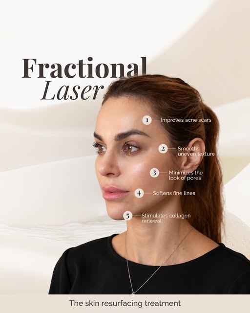 Some skin concerns sit deeper than skincare can reach.

Fractional laser creates controlled micro-tr