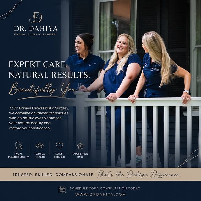 ✨ Confidence begins with a team that truly cares.

At Dr. Dahiya Facial Plastic Surgery, every patie