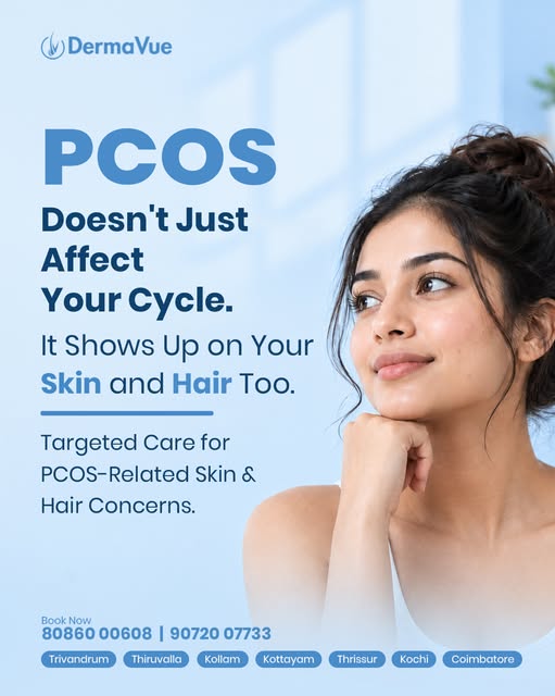 PCOS Doesn’t Just Affect Your Cycle — It Shows Up on Your Skin & Hair Too!

PCOS can have visible ef