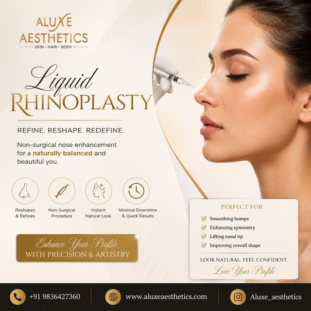 Refine. Reshape. Redefine Your Profile!

Discover the art of Liquid Rhinoplasty at Aluxe Aesthetics 