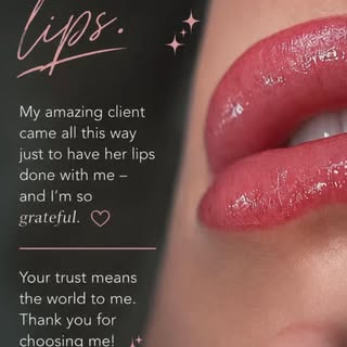 MORE THAN LIPS 💋
Every lip blush treatment is customized to enhance natural beauty while preserving