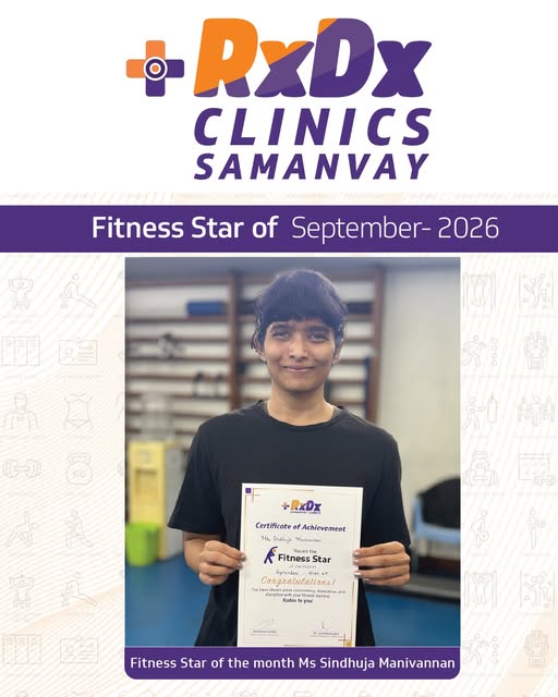 Celebrating dedication and hard work at RxDx SAMANVAY Clinics, Malleswaram – GYM & FITNESS CENTER!
I
