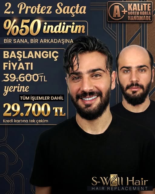 🔥 2. PROTEZ SAÇTA %50 İNDİRİM FIRSATI! 🔥

✨ Kore işçiliğiyle üretilen, doğal ve gerçekçi görünümlü