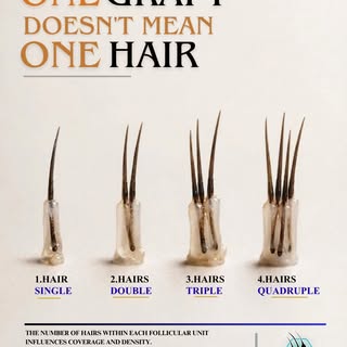 Know Your Hair Grafts!

Not every hair follicle contains just one hair.

🔹 Single Graft – 1 hair (I