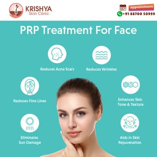 Unlock radiant, youthful skin with PRP Treatment For Face at Krishya Skin Clinic! ✨
​Our advanced Pl