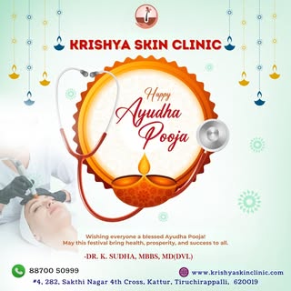 Celebrating Ayudha Pooja by expressing our gratitude for the medical equipment. Happy Ayudha Pooja f