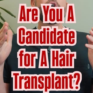Wondering if you’re a good candidate for a hair transplant? 
It all comes down to how much hair you’