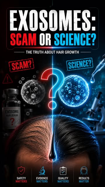 EXOSOMES: SCAM OR SCIENCE? 🧬

Exosomes are one of the most talked-about treatments for hair growth 