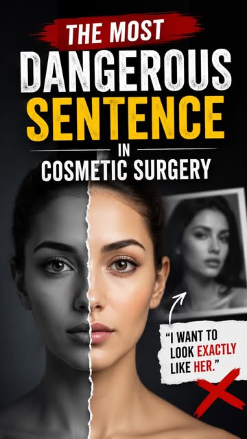 “Doctor, I want to look EXACTLY like her.” 🚨

This is one of the most important conversations in co