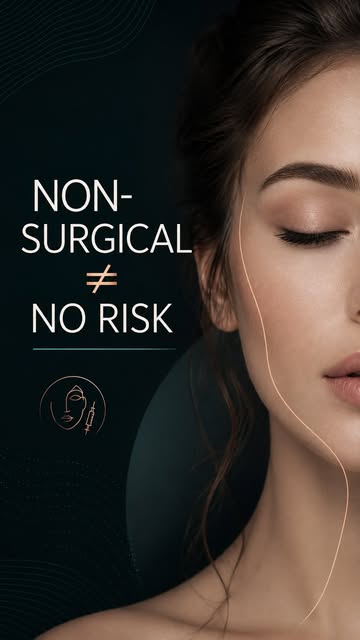 Non-surgical doesn’t mean risk-free. ⚠️

Botox, dermal fillers, lasers, skin treatments and other no
